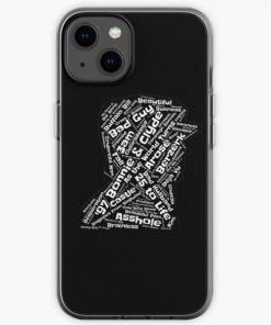 Eminem Songs Silhouette - White iPhone Soft Case RB0704 product Offical eminem Merch