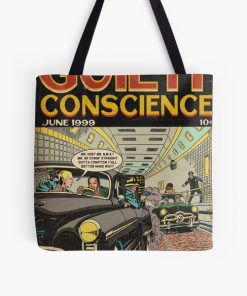 Eminem & Dre - Guilty Conscience Comic Book Parody All Over Print Tote Bag RB0704 product Offical eminem Merch