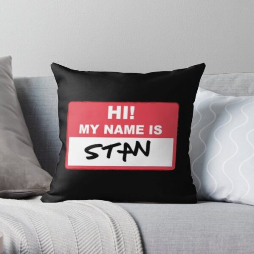 Eminem - Hi My Name Is Stan Throw Pillow RB0704 product Offical eminem Merch
